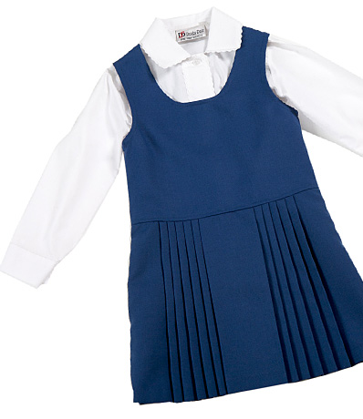 Denby Dale Clothing - blue pinafore