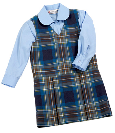 Denby Dale Clothing - check pinafore